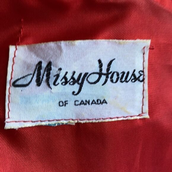 Vintage Gold Red Orange Hostess Maxi Party Dress. Union Label. - Picture 11 of 16